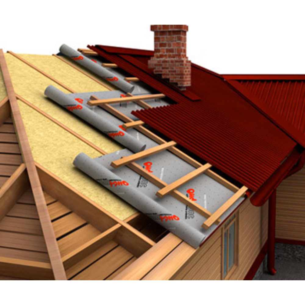 Супердифузійна мембрана ROOFER RS115 сіра (100 г/м², 70 м²)