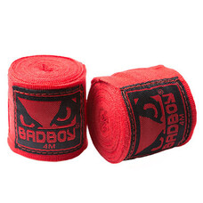 Бинт боксерський BadBoy пара червоний 3м