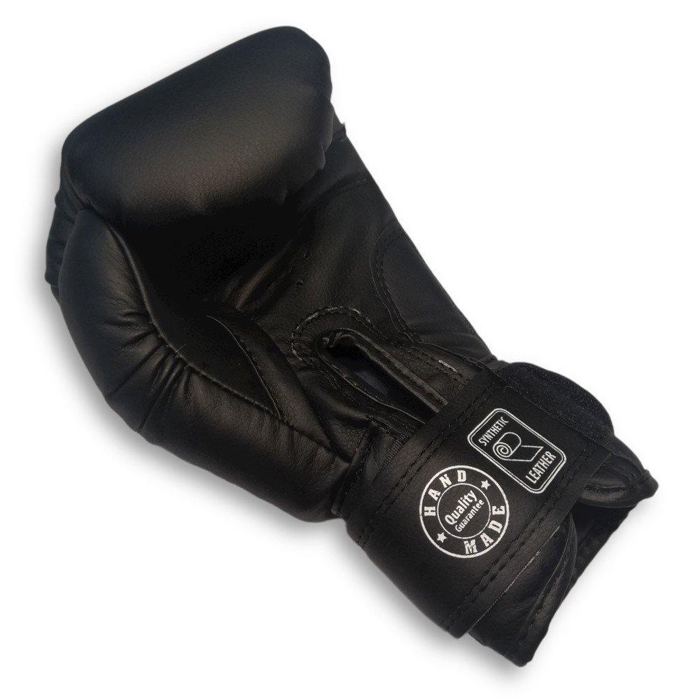 Боксерські рукавички BOXER 6 оz шкірвініл чорні