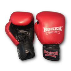 Боксерські рукавички BOXER 12 оz шкіра Profi червоні