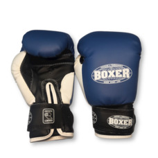 Боксерські рукавички BOXER 12 оz шкірвініл сині