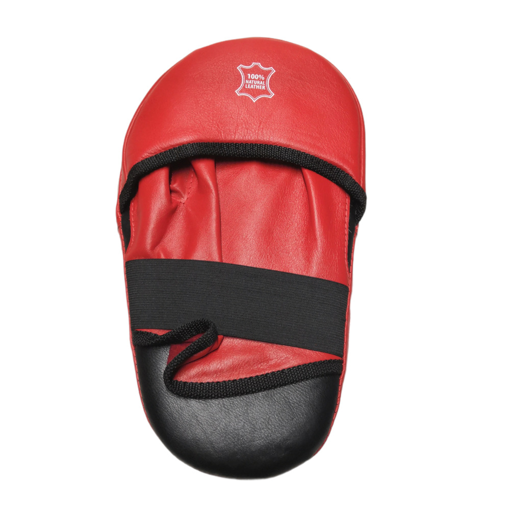 Лапи кікбоксерські BOXER шкіра червоні