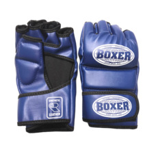 Рукавички для змішаних видів єдиноборств ММА BOXER шкірвініл сині М