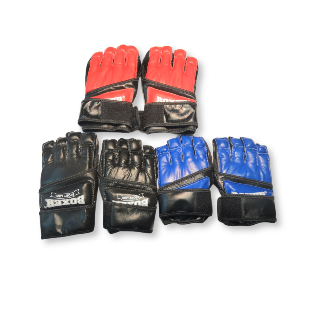 Рукавички Карате BOXER М шкіра чорні