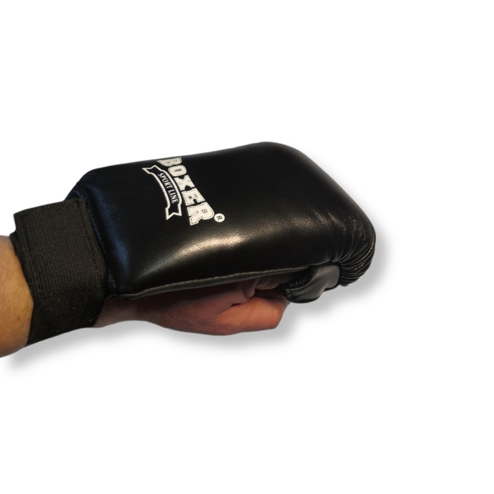 Накладки карате BOXER шкіра чорні