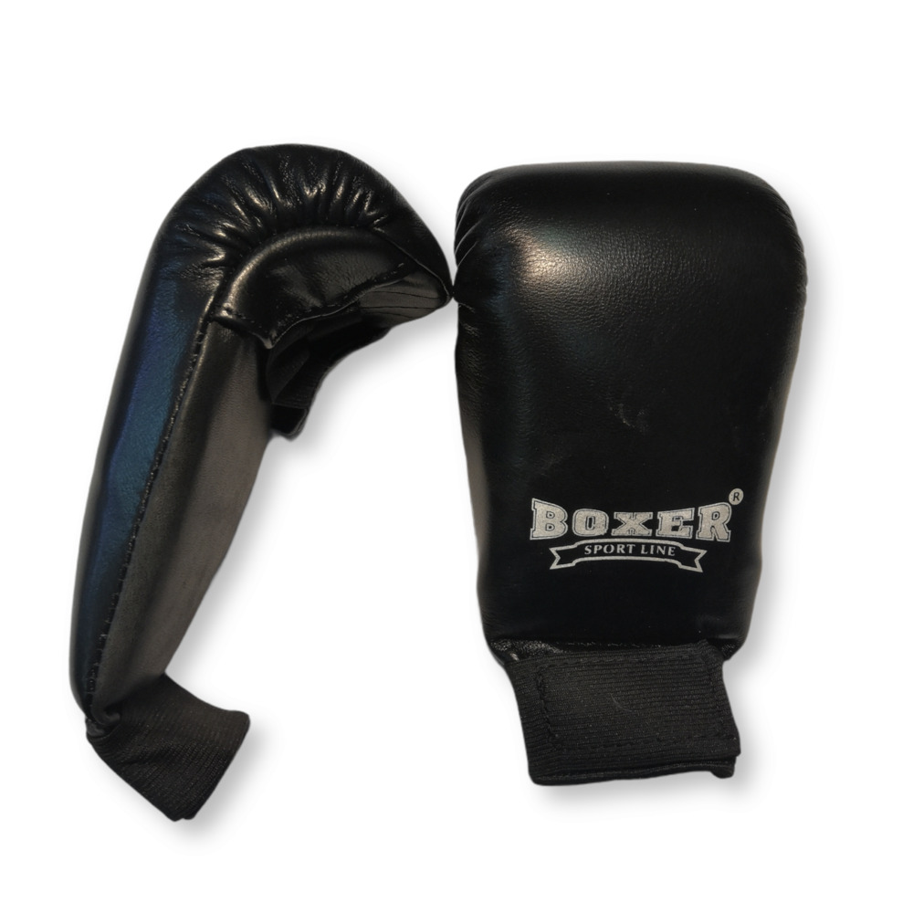 Накладки карате BOXER шкіра чорні