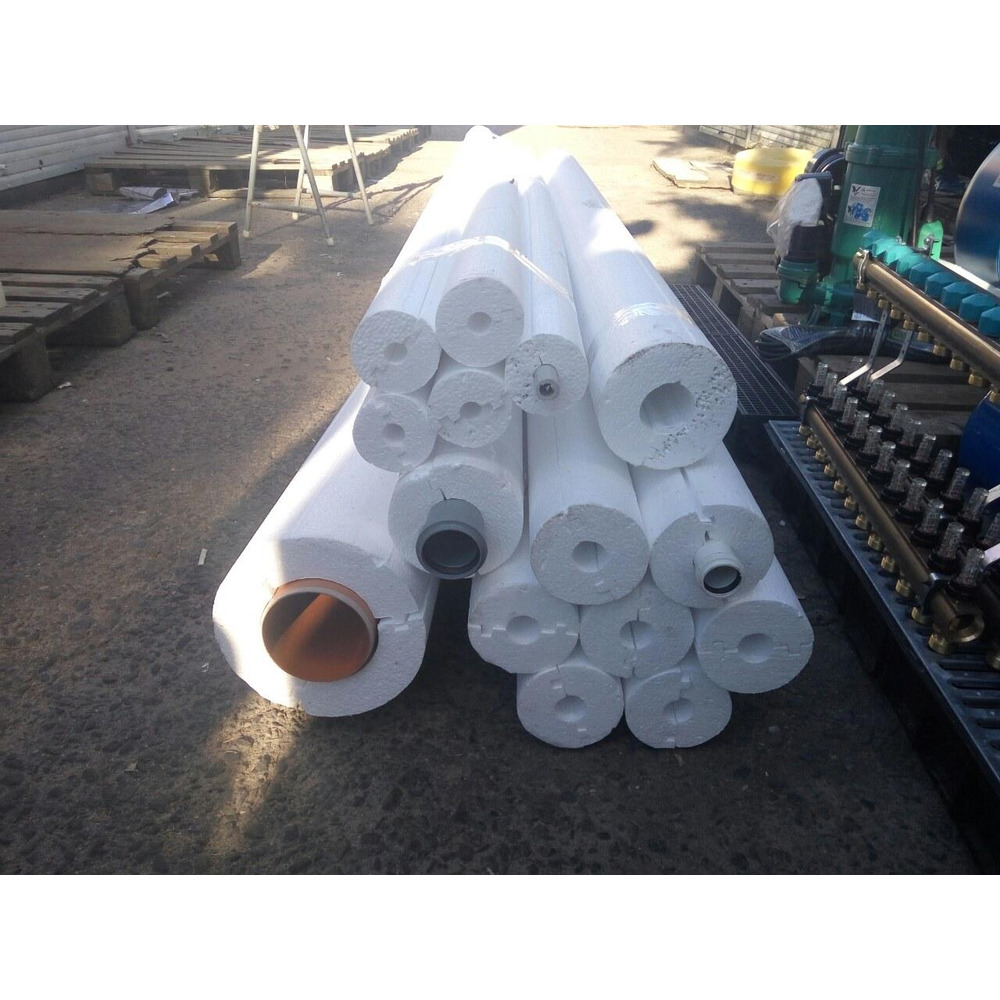 Утеплювач для труб UKRIZOL пінопластова шкаралупа 50/70 (тип Б)