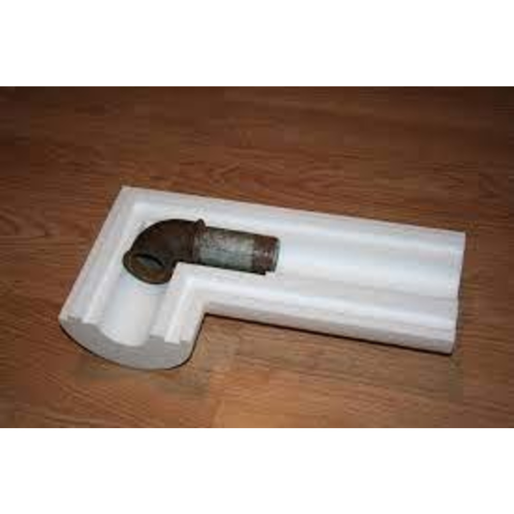 Утеплювач для труб UKRIZOL пінопластова шкаралупа 325/70 (тип Б)