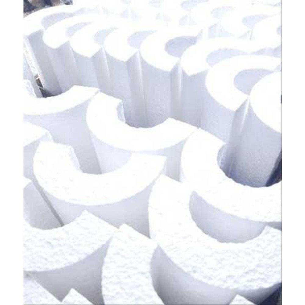 Утеплювач для труб UKRIZOL пінопластова шкаралупа 40/80 (тип Б)