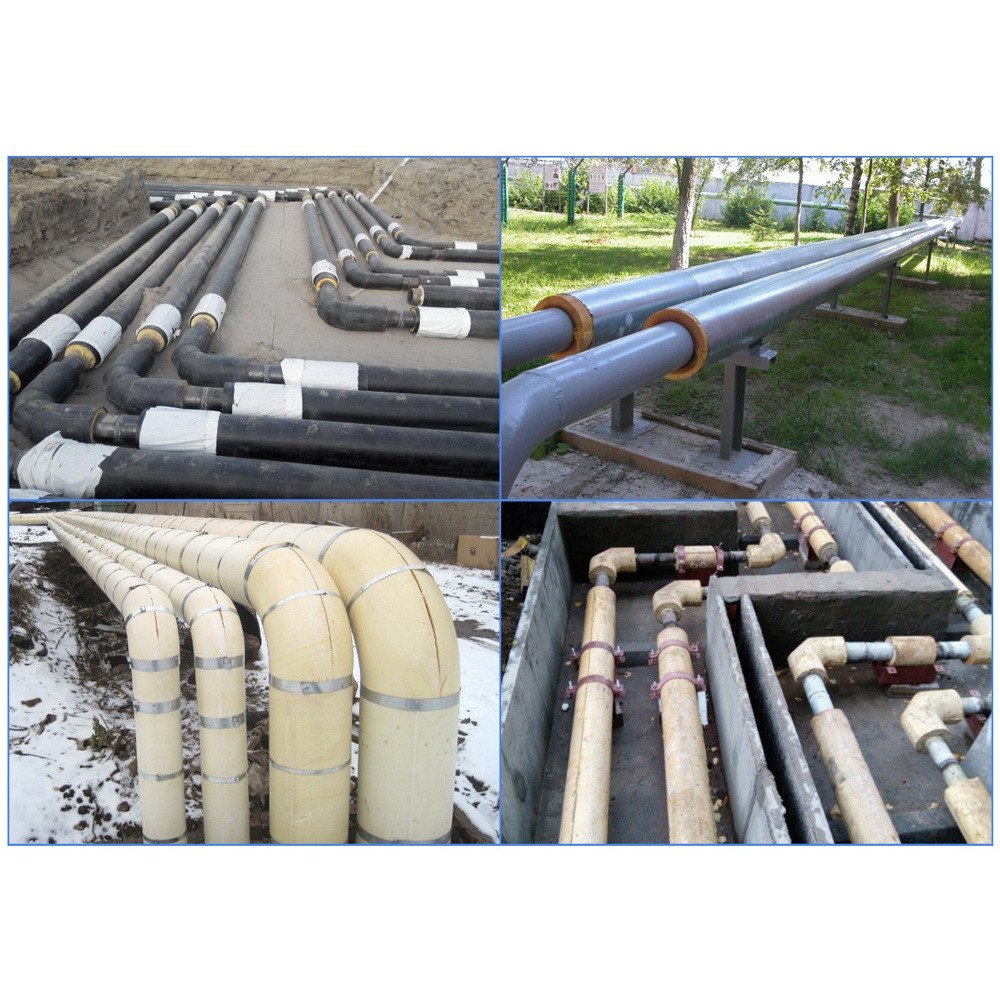 Трубна ізоляція UKRIZOL шкаралупа ППУ 630/40 (з пергаміном)
