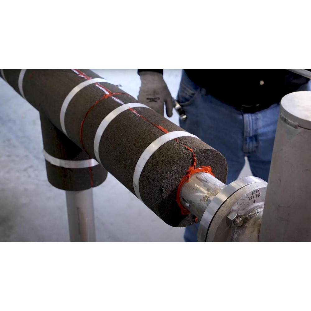 Трубна ізоляція UKRIZOL базальтова шкаралупа 108/40 базальтові циліндри