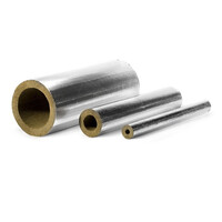 Трубна ізоляція UKRIZOL базальтова шкаралупа з фольгою 42/60 базальтові циліндри
