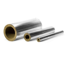 Трубна ізоляція UKRIZOL базальтова шкаралупа з фольгою 45/70 базальтові циліндри