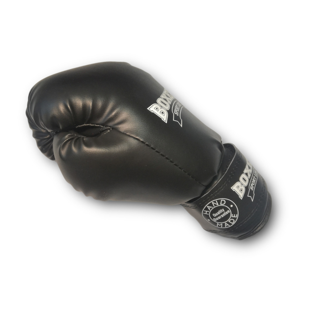 Боксерські рукавички BOXER 6 оz шкірвініл Еліт чорні