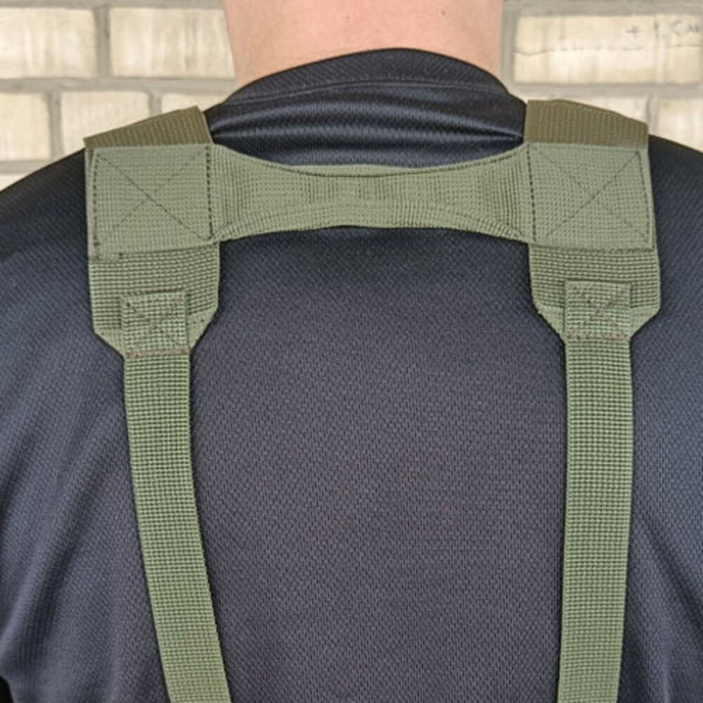Тактичний пояс розвантажувальний РПС з кріпленнім MOLLE та плечовими лямками мультикам без підсумків