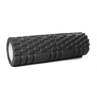 Масажний ролер EasyFit Grid Roller Mini 30 см чорний