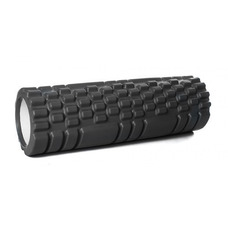Масажний ролер EasyFit Grid Roller Mini 30 см чорний