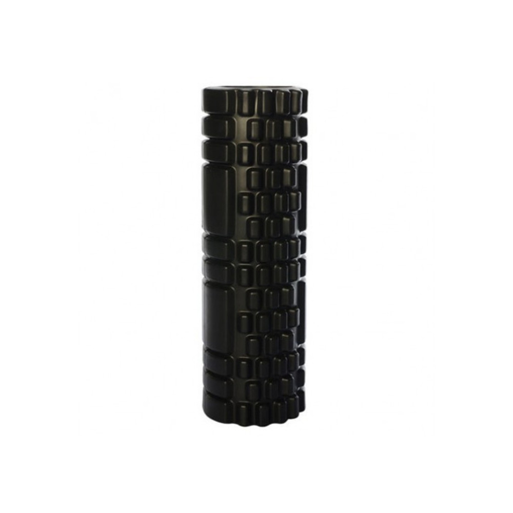Масажний ролер EasyFit Grid Roller Mini 30 см чорний