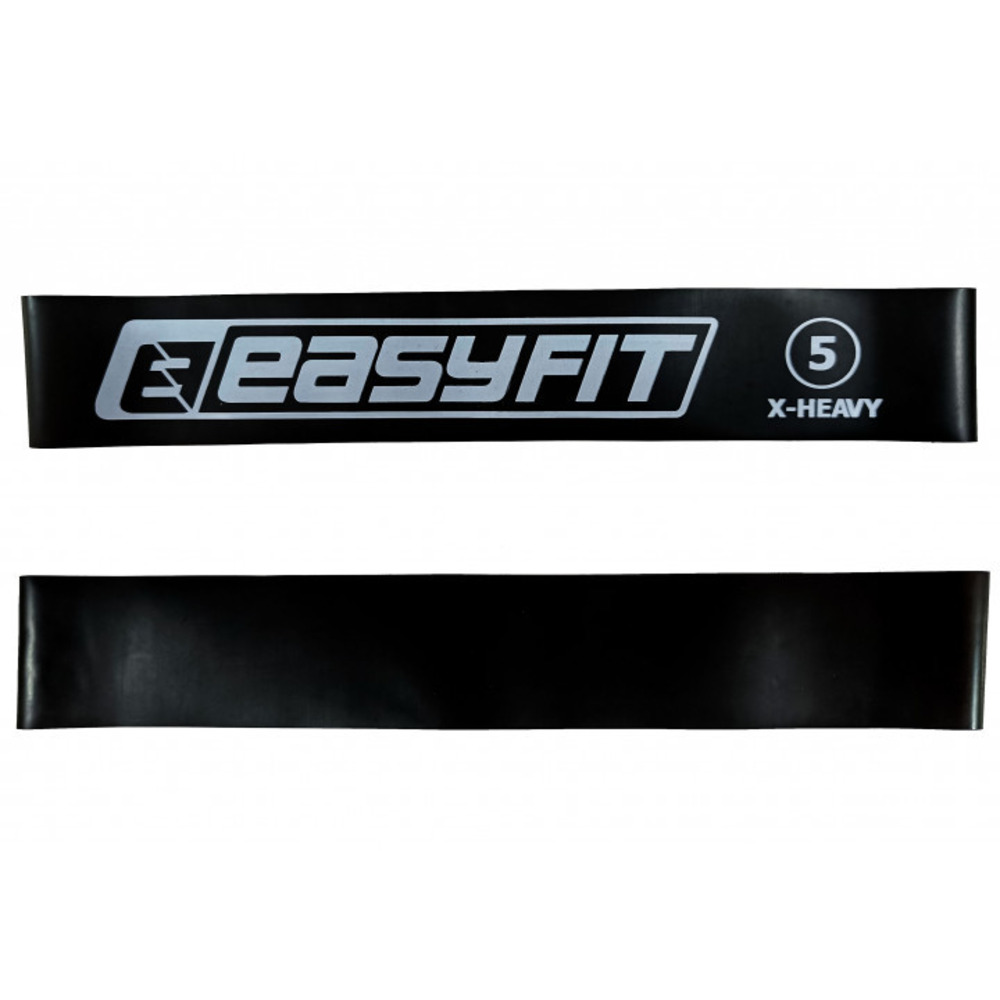 Резинка для фітнесу EasyFit №5 чорна 20 кг