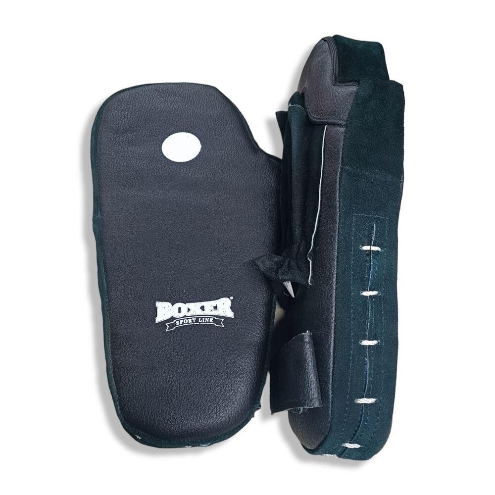 Лапи кікбоксерські BOXER шкіра чорні