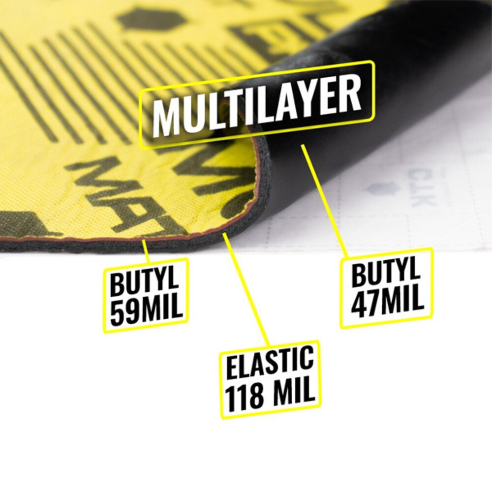 ВіброШумоізоляція Acoustics Multi Mat Pro 5,5 мм 500x370 мм