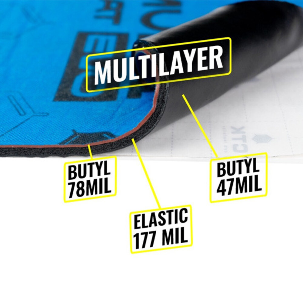 ВіброШумоізоляція Acoustics Multi Mat EVO 7,5 мм 700x500 мм