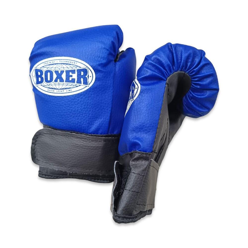 Боксерські рукавички BOXER 4 оz шкірвініл сині