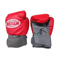 Боксерські рукавички BOXER 4 оz шкірвініл червоні