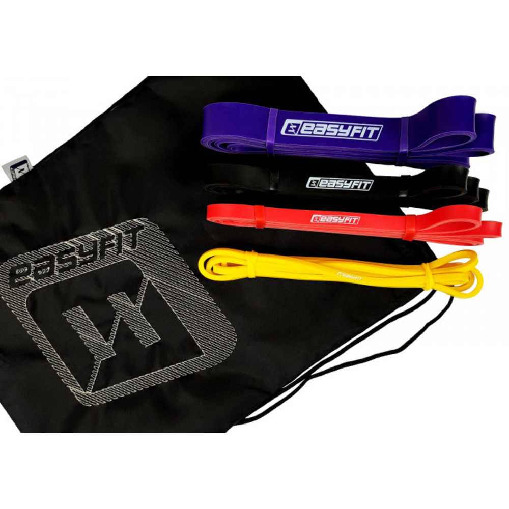 Резинки для фітнесу EasyFit набір 1-45 кг (4 шт)
