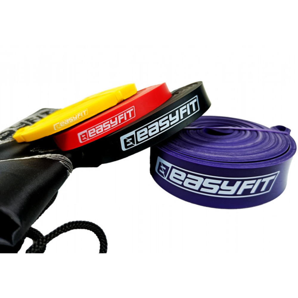 Резинки для фітнесу EasyFit набір 1-45 кг (4 шт)