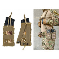 Підсумок під магазин АК одинарний відкритий Multicam Arid (MOLLE, жилет, РПС)