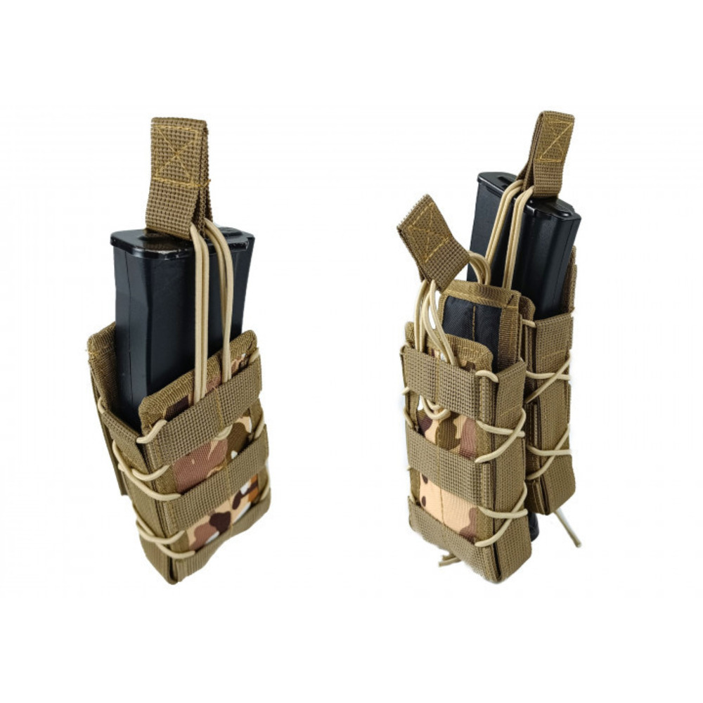 Підсумок під магазин АК одинарний відкритий Multicam Arid (MOLLE, жилет, РПС)