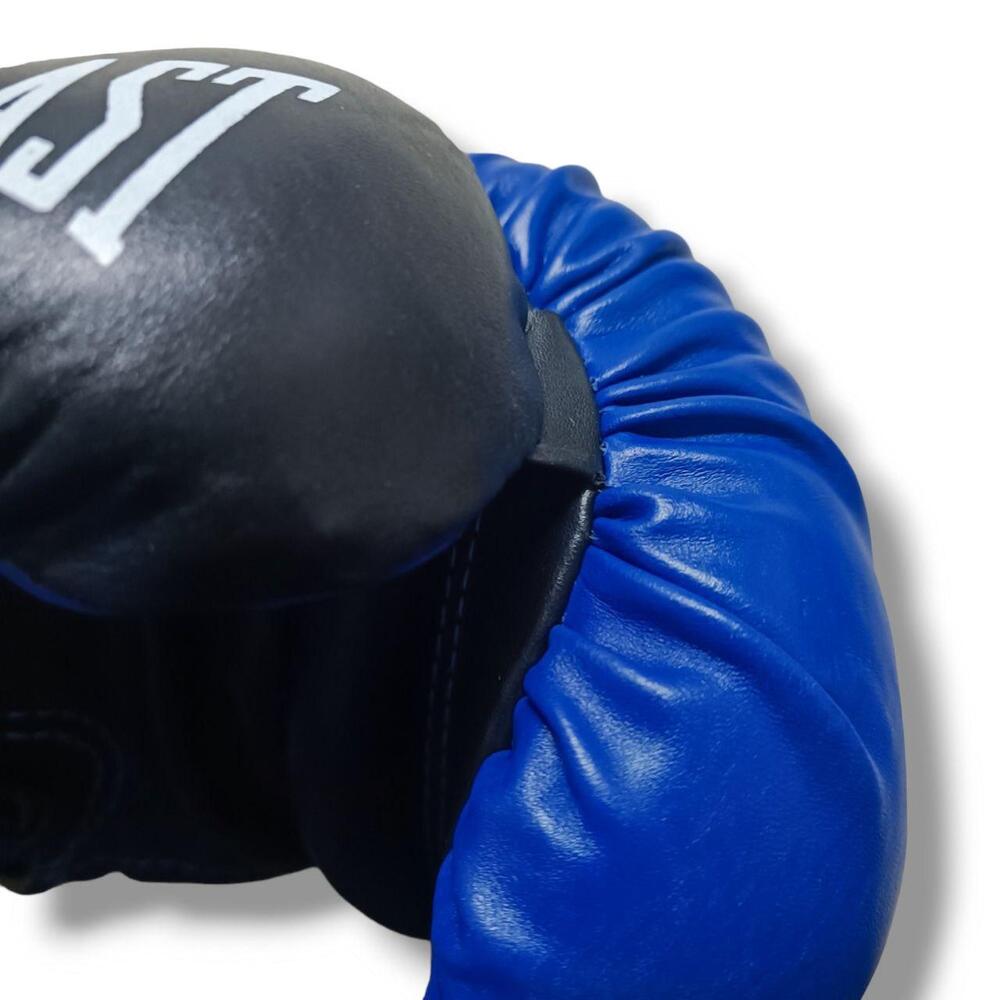 Боксерські рукавички EVERLAST 12 oz шкіра синьо-чорні