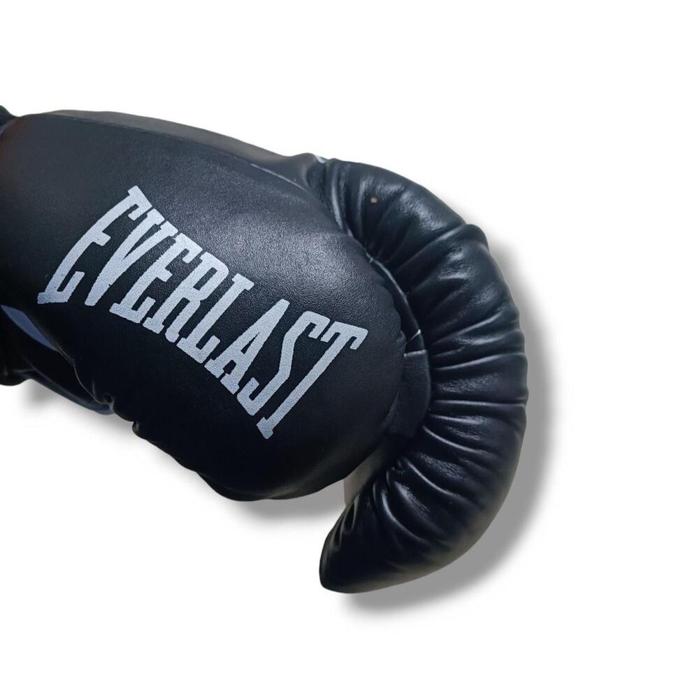 Боксерські рукавички EVERLAST 12 oz шкіра чорні
