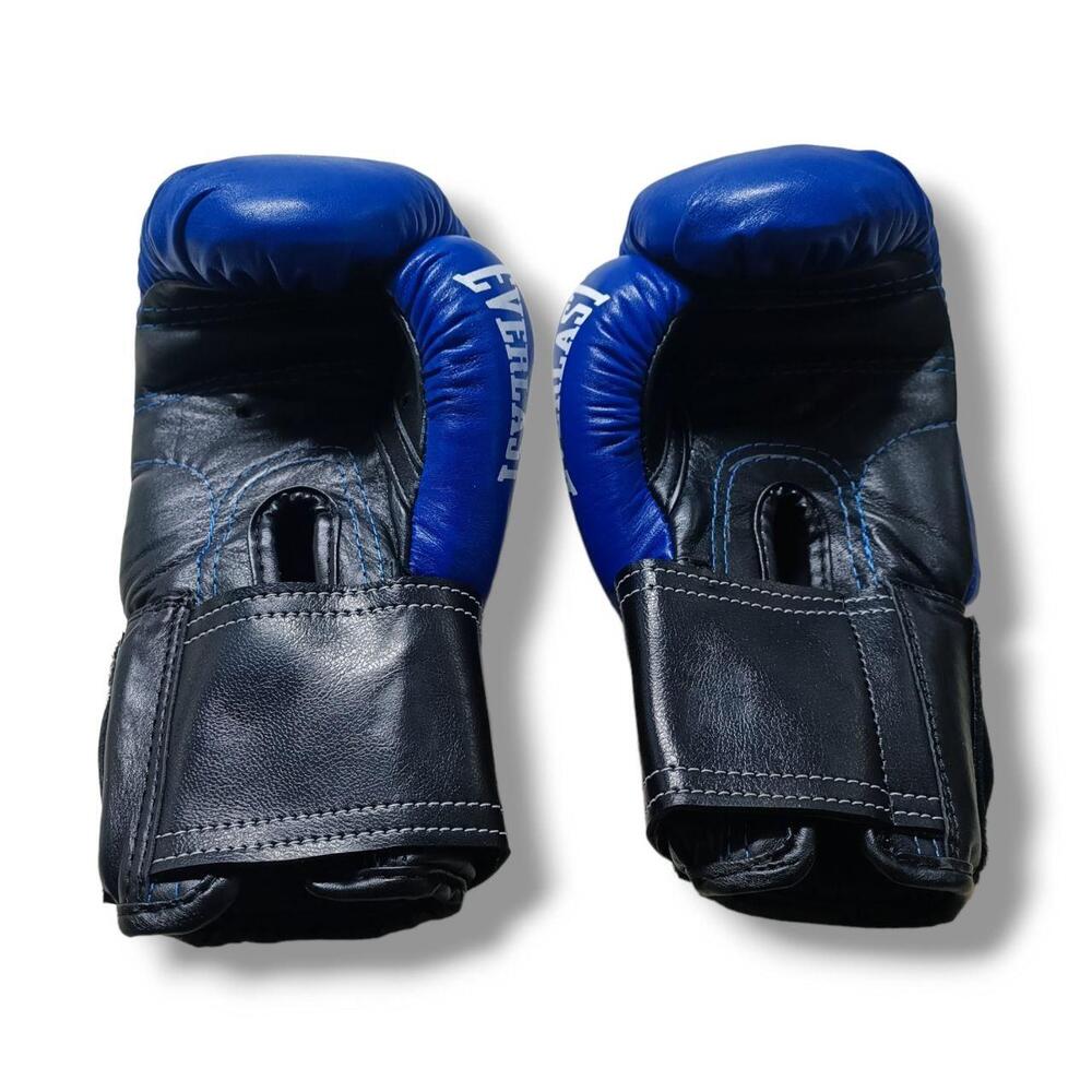 Боксерские перчатки EVERLAST 6 oz кожа сине-черные