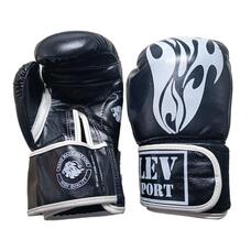 Боксерські рукавички LEV SPORT КЛАСС 12 oz стрейч чорні