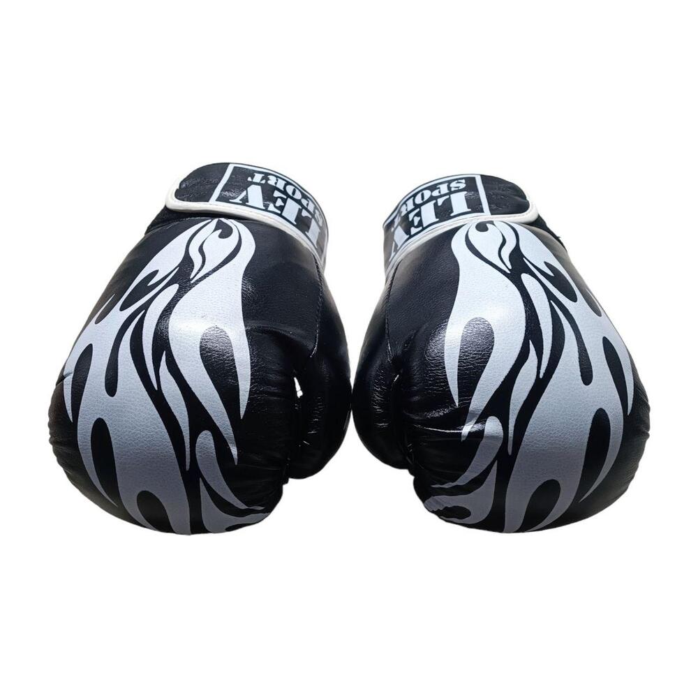 Боксерські рукавички LEV SPORT КЛАСС 12 oz стрейч чорні