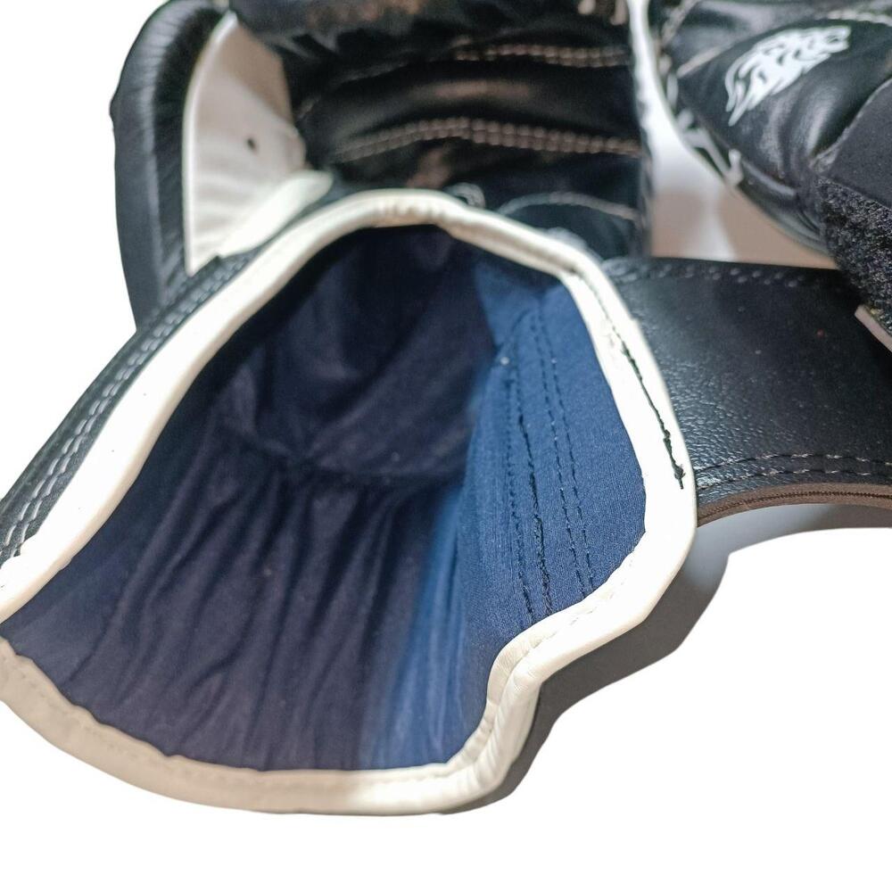 Боксерські рукавички LEV SPORT ТОП 12 oz шкіра чорні