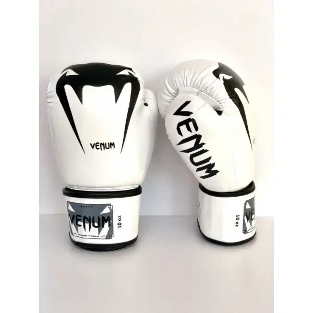 Боксерські рукавички VENUM 12 oz стрейч білі