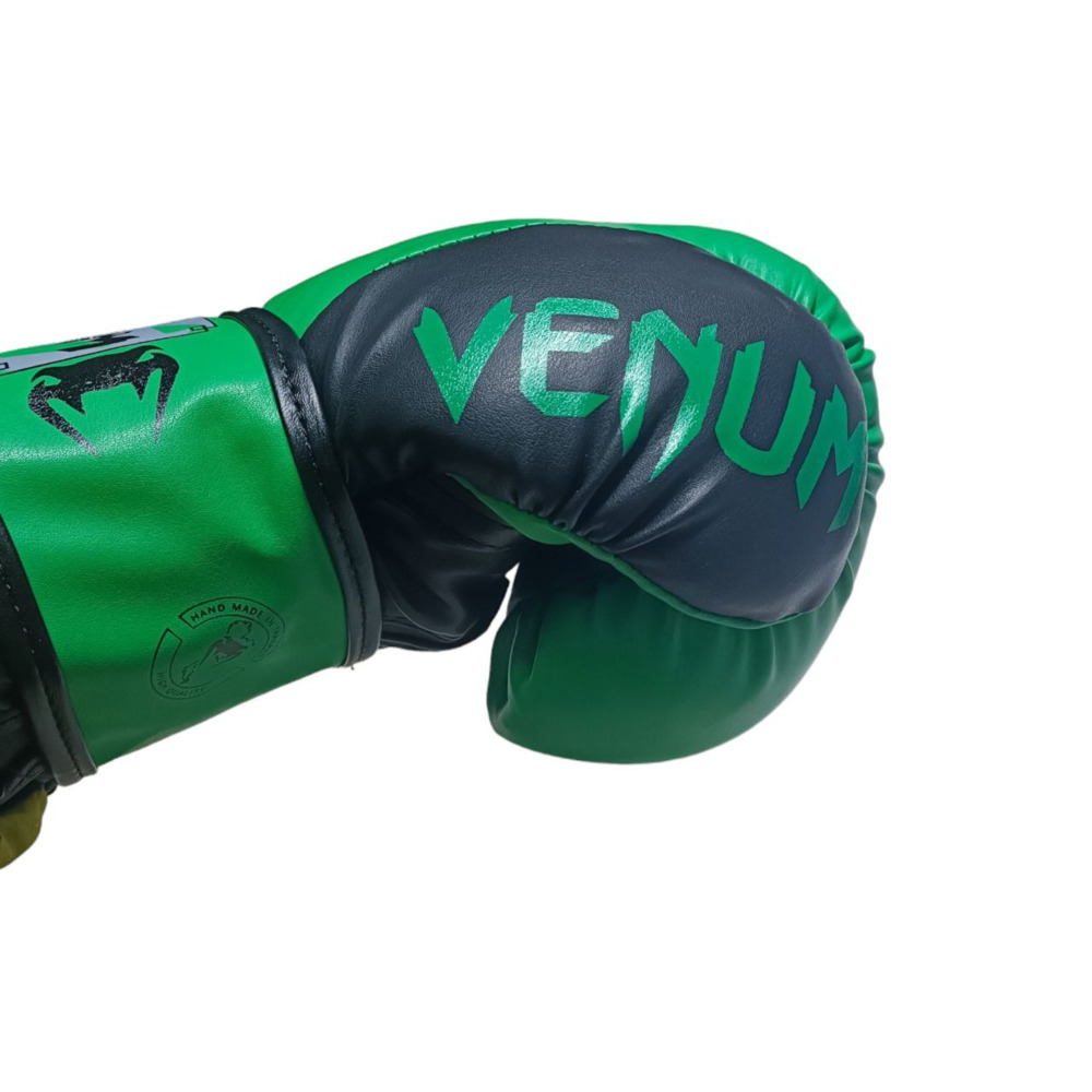 Боксерські рукавички VENUM 12 oz стрейч зелені