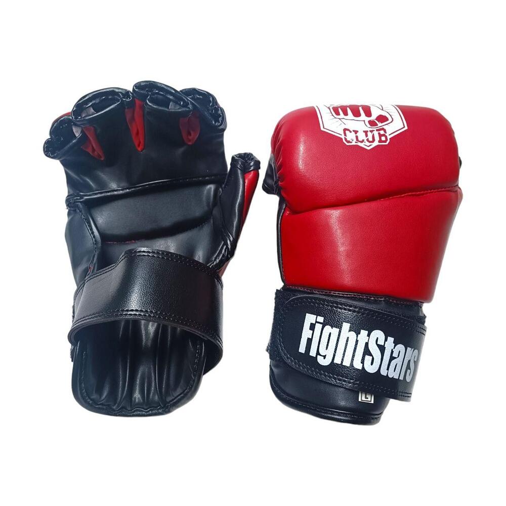Перчатки для смешанных видов единоборств ММА LEV SPORT M1 стрейч S красные