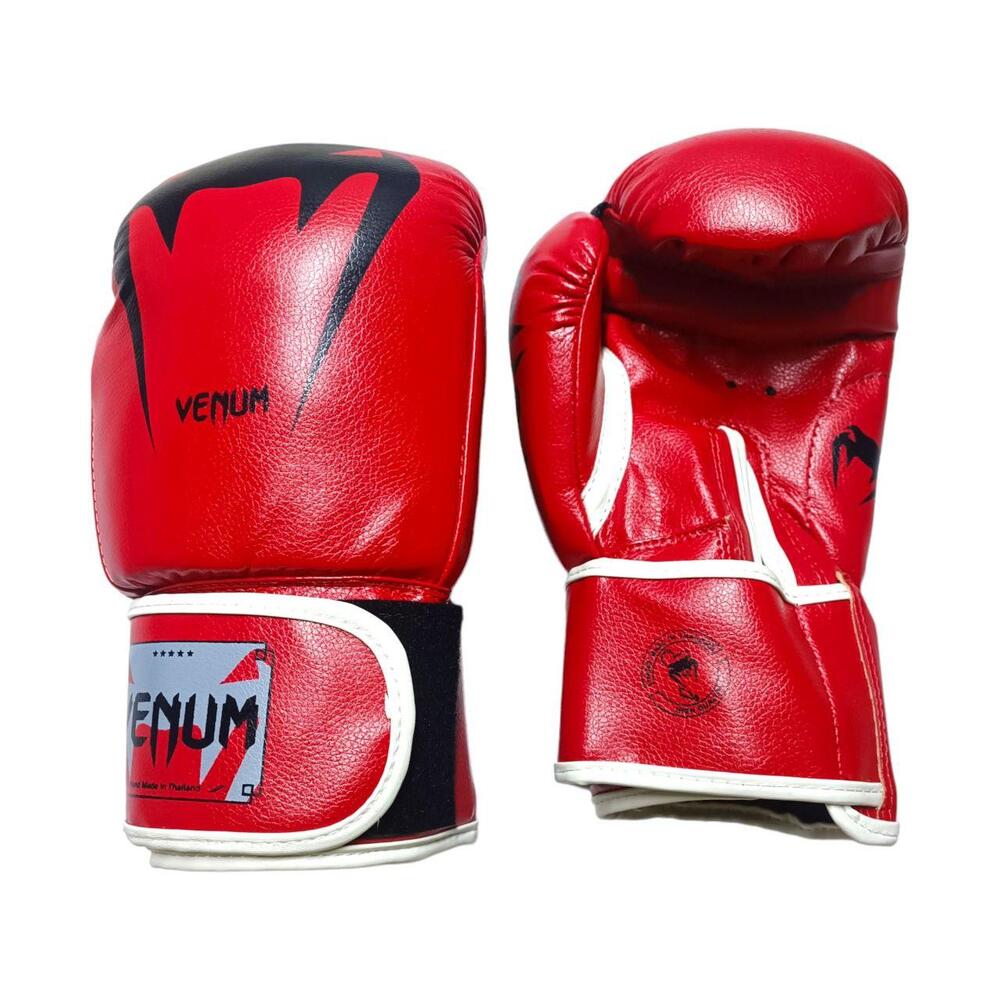 Боксерские перчатки VENUM 12 oz стрейч красные