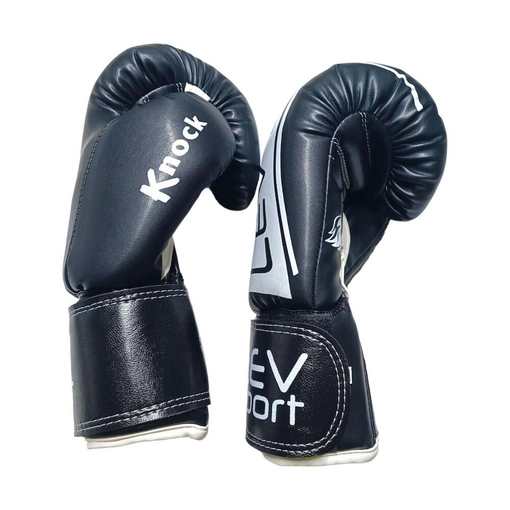 Боксерські рукавички LEV SPORT Еліт 12 oz стрейч чорні