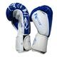 Боксерські рукавички LEV SPORT ТОП 8 oz шкіра синьо-білі