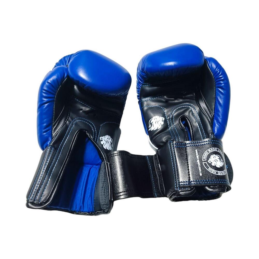 Боксерські рукавички LEV SPORT 12 oz комбіновані синьо-чорні