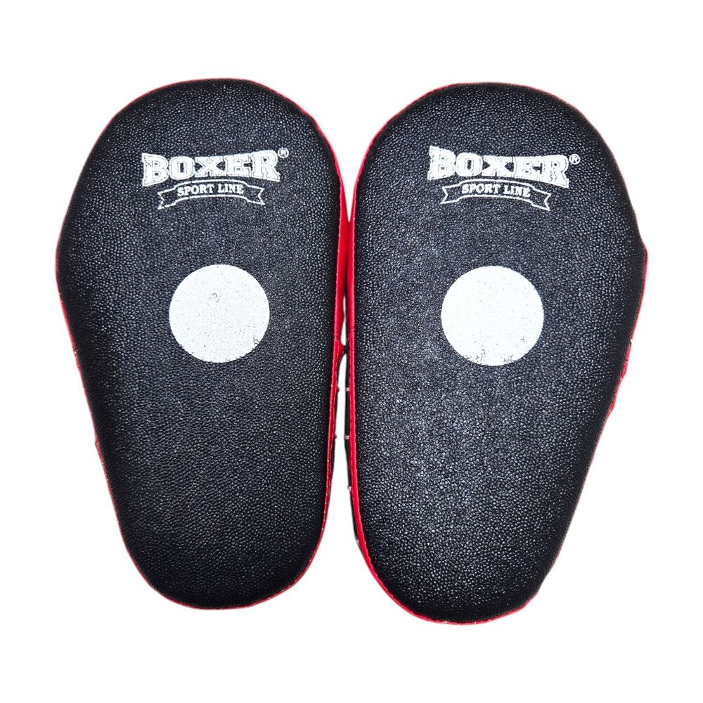Лапи боксерські BOXER кирза червоні