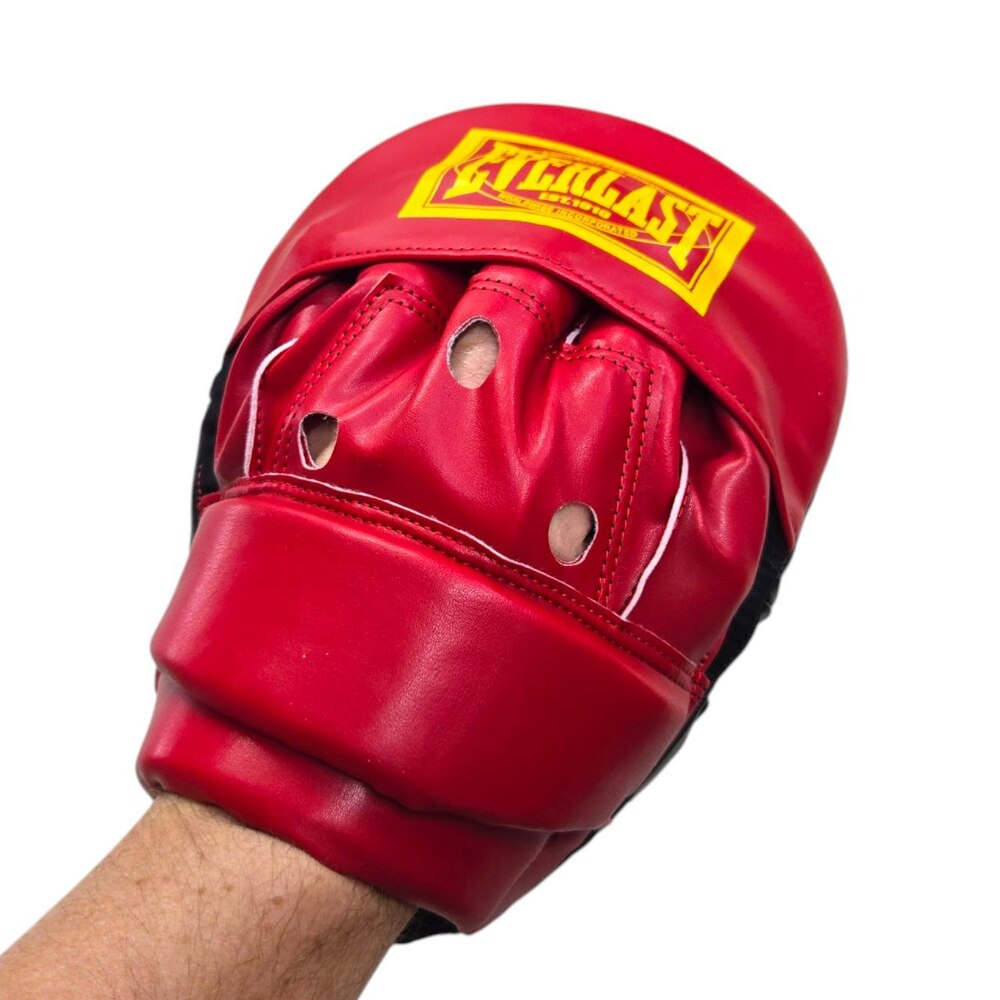 Лапи боксерські EVERLAST гнуті стрейч червоні