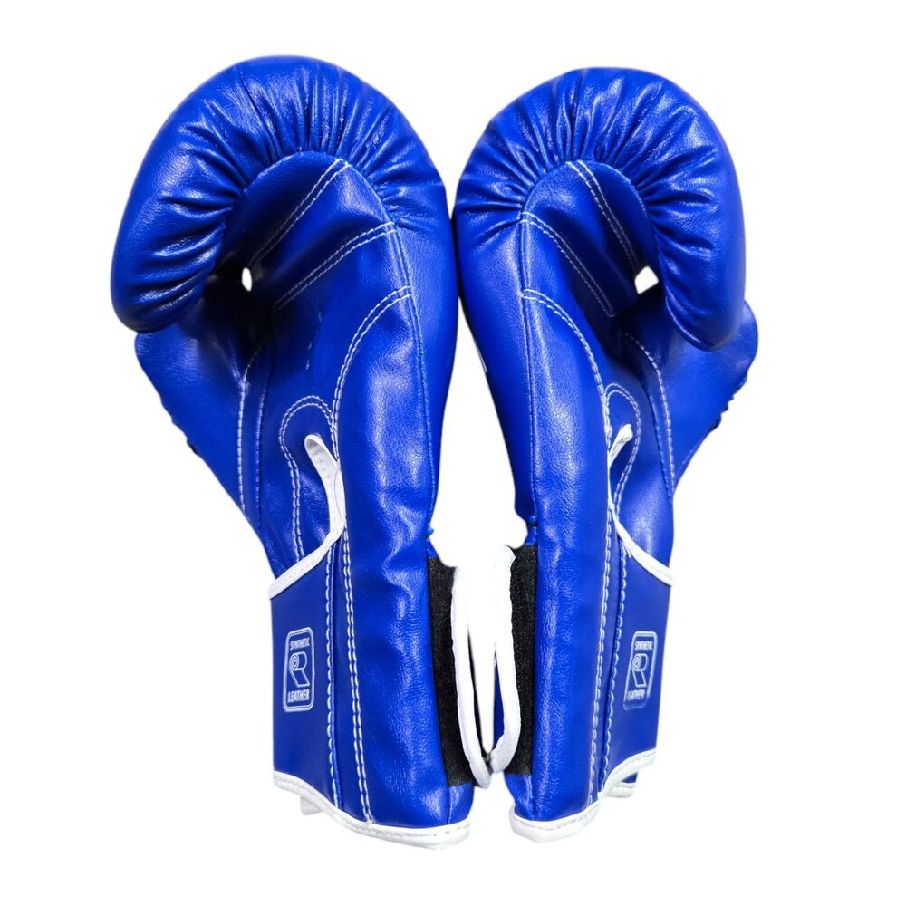 Боксерські рукавички BOXER NEW 12 оz вінілшкіряні ШИРОКИЙ МАНЖЕТ сині