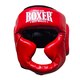 Шолом тренувальний з повним захистом BOXER NEW L вінілшкіряний червоний