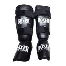 Захист гомілки та стопи BOXER NEW вінілшкіряний M чорний